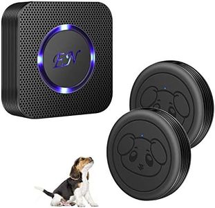 EverNary Dog Door Bell Wireless Doggie Doorbell for Potty Training with Warterproof Touch Button Dog Bells Included Receiver + Transmitters