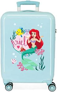 Disney Princess Celebration Valise de cabine verte 38 x 55 x 20 cm rigide ABS fermeture à combinaison latérale 34 L 2,66 kg 4 roues doubles bagage à main