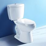 Royal Bath 360° TSUNAMI Flush Two-piece Toilet: 17.3" ADA Height, Nano Self-Cleaning, WaterSense/MAP/CUPC Certified, 0.93/1.27 Gal Dual Flush, Elongated Bowl & Soft-Close Seat,12" Rough-In