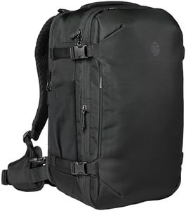 Tortuga Expandable Travel Backpack - Black, 27-32.5L Carry-On Travel Backpack for Men and Women - Durable, Comfortable, Easy to Pack, Airline-Approved Travel Bag with Laptop Compartment