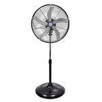 HiCFM 5000 CFM 20 inch High Velocity Pedestal Oscillating Fan with Drum Head, Powerful 1/5 HP Motor, 6FT Power Cord and Oscillation Standing Fan, Commercial or Industrial rooms - UL Safety Listed