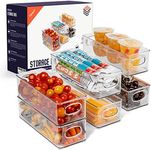 ClearSpace Plastic Pantry Organization and Food Storage Bin – Great Kitchen Organization and Kitchen Storage – Fridge Organizer Bins, Pantry Storage – 6 Pack