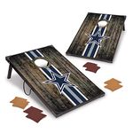 Wild Sports NFL Dallas Cowboys 2' x 3' MDF Deluxe Cornhole Set - with Corners and Aprons, Team Color