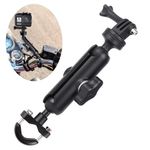 KARUIZI 360° Rotating Sports Camera Bracket,Motorcycle Mount for Go Pro Hero10/9/8/max/7/6/5/4 Action Camera Moto Bike Handlebar Mount,U-Shaped Handlebar Bracket (U- Handlebars)