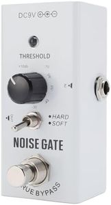 Luocute Noise Gate Pedal, Guitar Noise Suppressors Killer Effect with 2 Modes and True Bypass, Intelligent Noising Pedal with Smart Threshold Control for Electric Guitar and Bass