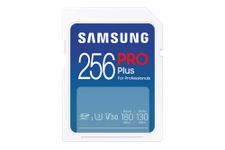 SAMSUNG PRO Plus Full Size 256GB SDXC Memory Card, Up to 180 MB/s, Full HD & 4K UHD, UHS-I, C10, U3, V30 for DSLR, Mirrorless Cameras, PCs, MB-SD256S/APC