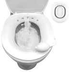 Joey&Viggy Sitz Bath for Toilet | Hemorrhoids Treatment & Postpartum Essentials | Portable Bath for Elderly Essentials, Yoni Steam, Haemorrhoids & Piles Treatment (Grey & White)
