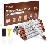 Wood Filler Sticks, 18 Colors Wood Wax Crayons, SEISSO Furniture Repair Scratch Wax Stick Pen kit for Touch Ups Scratches, Scuffs, Cracks, Nail Holes of Hardwood Floors, Cabinets, Tables, Doors