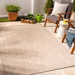 Surya Indoor Outdoor Rug - Durable Area Rugs Living Room, Kitchen, Garden, Patio - Natural, Scandi Rugs, UV Weather and Stain Resistant - Colos Large 160x213cm, Beige and Cream Rug