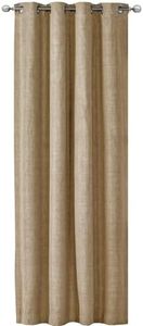 JEMIDI Cortina semiopaca con Ojales - Visillo semiopaco para Ventana con Ojal de Metal - para salón Cocina Dormitorio - 140 x 245 cm