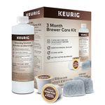 Keurig 3-Month Brewer Maintenance Kit, Includes Descaling Solution, Water Filter Cartridges & Rinse Pods, 7 Count