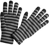 Smartwool Striped Liner Gloves Black SM