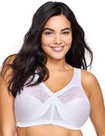 Glamorise Women's Magic Lift Full-Figure Support Bra, White, 40DD