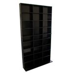 Atlantic Elite Media Storage Cabinet - New/Improved Tower, Stores 837 CDs, 630 Blu-Rays, 531 DVDs, 624 PS3/PS4 Games or 528 wii Games with 9 Fixed Shelves, PN38408117 in Black