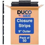 Duco 9in. Profile Classic Rib Foam Closure Strips for Metal Roofing Panels - 3 ft Long Outside Roof Closure Strips (50 Pcs)