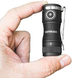 sofirn SC13 LED Rechargeable Torch, Bright 1300 Lumens EDC Small Torch Flashlight with IPX8 Waterproof, Portable Key Ring Mini Flash Light for Everyday Carry Camping Hiking