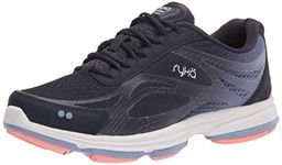 Ryka Women's Devotion Plus 2 Walking Shoe, Navy Aqua, 6.5 Wide