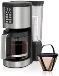 Ninja 14 Cup , Programmable Coffee Maker XL Pro with Permanent Filter, 2 Brew Styles Classic & Rich, 4 Programs Small Batch, Delay Brew, Freshness Timer & Keep Warm, Stainless Steel, DCM201