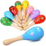 Islmlisa Mini Wooden Maracas Rattle