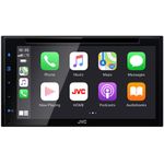 JVC KW-V660BT Apple CarPlay Android Auto DVD/CD Player w/ 6.8" Capacitive Touchscreen, Bluetooth Audio and Hands Free Calling, MP3 Player, Double DIN, 13-Band EQ, SiriusXM, AM/FM Car Radio