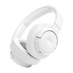 JBL Tune 770NC Wireless Over-Ear Bluetooth Headphones with Adaptive Noise-Cancelling Technology and 70-Hour Battery Life, White