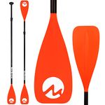 MoiShow SUP Paddle Board Paddle - Adjustable Paddleboard Paddle Oar 4-Piece Floating Aluminum SUP Kayak Paddle