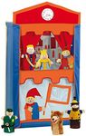 Roba Punch & Judy Show: Wooden Puppet Theater - Includes 6 Hand Puppets, Free-Standing, Toddler & Kids, Ages 3+