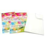 Evergreen Goods 40 Sheets Printable Glossy White Vinyl Sticker Label | A4 Sheets, Waterproof | Self Adhesive, Compatible with Cricut | Sticker Making, Product Labelling, Professional Standard Prints