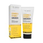 Dr. Sheth's Ceramide & Vitamin C Sunscreen | SPF 50+ Pa+++ | In-Vivo Tested | For Bright Skin & Healthy Glow | Non-Greasy, Quick-Absorbing, No White Cast | UVA/B & Bluelight Protection | For Men & Women | For All Skin Type | 80 g