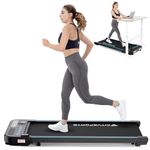 CITYSPORTS Walking Pad,Treadmill for Home,Under Desk Treadmill with Remote Control&Bluetooth Speaker,3 in 1 Portable treadmill 1-6km/h,LED Display,No Assembly (Black)