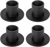 4 Pcs Black Candle Holders Retro Ca