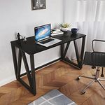 LAD Workspaces The A Table (Self Assembly) Engineered Wood Study Table, Laptop, Computer Table Desk for Home & Office (Black)