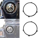 Wrangler TJ 97-06 Black 7'' Headlight Retaining Ring Headlamp Bezel