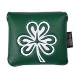Golf Large Mallet Headcover for Taylormade MySpider X Putter, MySpider Tour Putter (Green Clover)
