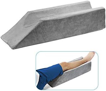 Leg Elevation Pillow Wedge Knee After Surgery Foot Elevation Elevated Leg Rest Pillow Elevating Bolster Knee Support Pillow Foam Elevator Leg Ramp Lift Foam Wedge Sleeping Cushion for Legs Ankle