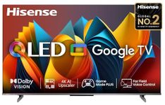 Hisense 139 cm (55 inches) E68N Series 4K Ultra HD Smart Google QLED TV 55E68N (Grey)