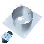 LUFEIS Diesel Heater Mounting Plate, 60mm Diesel Heater Mounting Plate Bracket, Parking Heater Mounting Plate, Stainless Steel Turret Planar Floor Mounting Bracket for Parking Auxiliary Heating