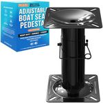 Adjustable Boat Seat Pedestal Mount Boat Seat Mount Base for Jon Boat Seats or Bass Boat Seat Pedestal Chair Stand Boat Seat Extension Boat Seat Base 11.5" to 17.5" Adjustable Boat Pedestal