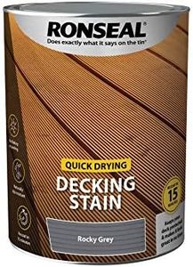 RONSEAL Q/D DECKING Stain Rocky Grey 5L,Paint