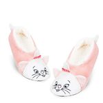 Disney Fluffy Slippers Socks for Women Ballet Slippers Non Slip Minnie Lion King Stitch Gifts (3-5 UK, Pink Marie) (5040)