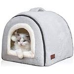 OMIVIER Cat Bed for Indoor Cats，Fol
