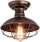 Qcyuui Industrial Ceiling Light wit