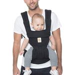 Ergobaby Baby Carrier, 4-Position 360 Cotton from baby to toddler: 5.5* – 20 kg (* from 3.2 – 5.5 kg with Infant Insert, sold separately) Pure Black