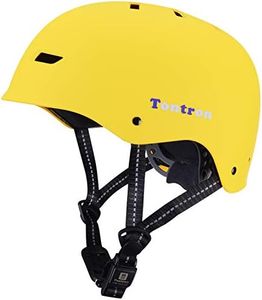 Tontron Skate Helmet (Matte Yellow, Large)