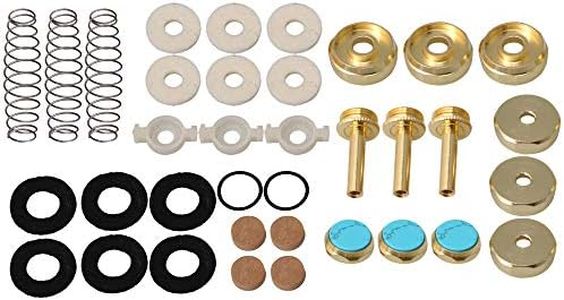 BQLZR Trumpet Piston Valve Repair Kit Springs Felt Washer & Trumpets Finger Button Set