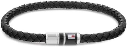Tommy Hilfiger Jewelry Men's Leather Bracelet Black - 2790293