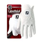 Footjoy CabrettaSof Golf Glove, White, M-L