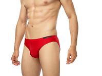 MAML Men’s Ultra Thin Ice Silk Briefs Underwear for Men and Boys (L, RED)