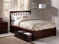 Atlantic Furniture Mission Bed, Full, Walnut