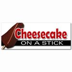 CHEESECAKE ON A STICK DECAL sticker frozen cheese cake pop stick chocolate